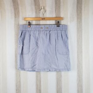 Company Ellen Tracy 100% Linen Skort Periwinkle Size‎ Large